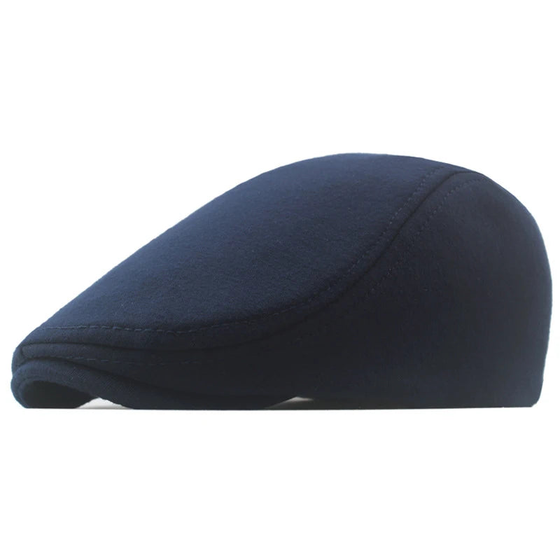 Fashion New Men's Casual Newsboy Hat Flat Cap Winter And Autumn Retro Beret Hat Wild Casual Hats Octagonal Cap Winter...