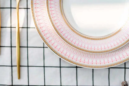 European style ceramic desserts, salad plates, restaurants, light luxury dishes, kitchen utensils - Kimlud