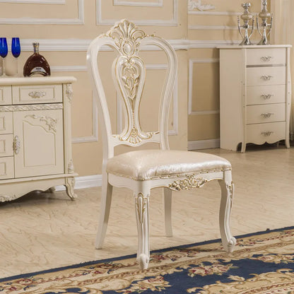 European Light Luxury Chairs Simple Solid Wood Party Unusual Adult Restaurant Chairs Design Comfy Lounge Stoel Home Furniture - Kimlud