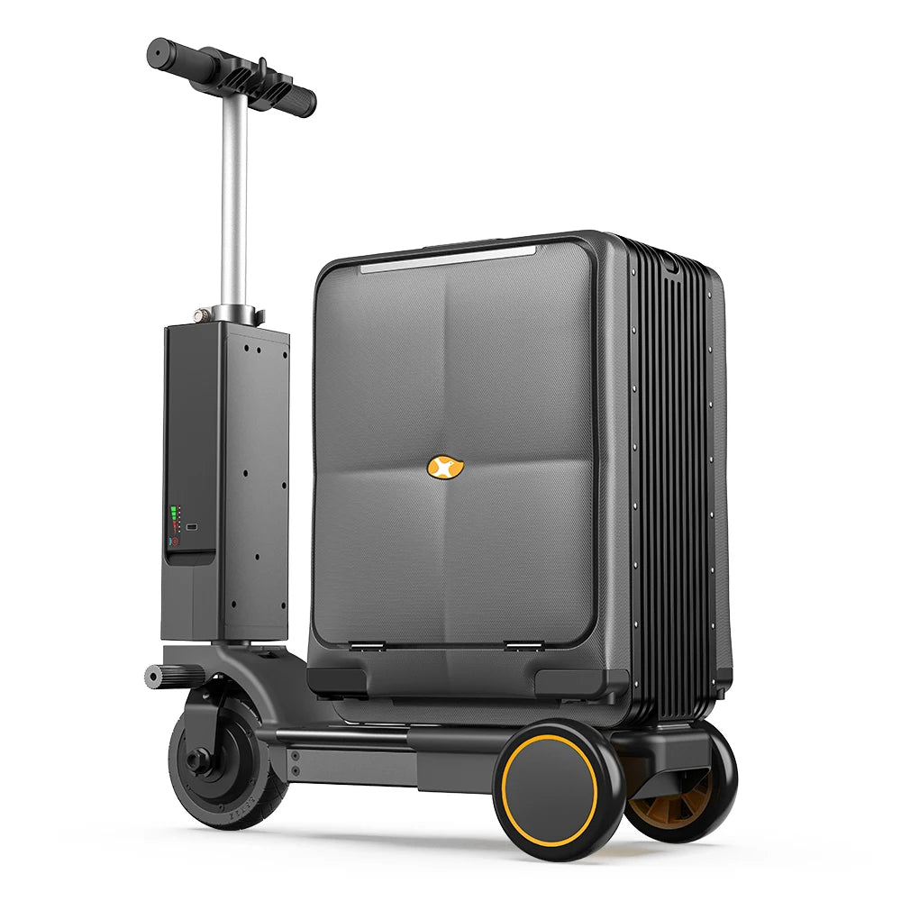 Smart Airwheels Rideable Electric Suitcase Motorized Luggage USB Port Aluminum Frame Carry on with Battery | Kimlud...
