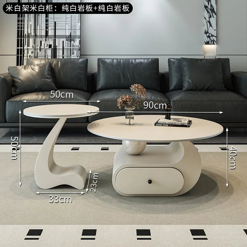 Drawers Aesthetic Coffee Table Minimalist Storage Simple Italian Coffee Table Writing Service Mesa Auxiliar Home...