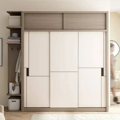Luxury Modular Wardrobes Sliding Door Orgnizer Modern Bedroom Wardrobe Display Wooden Stylish Armario Ropero Bedroom Furniture - Kimlud