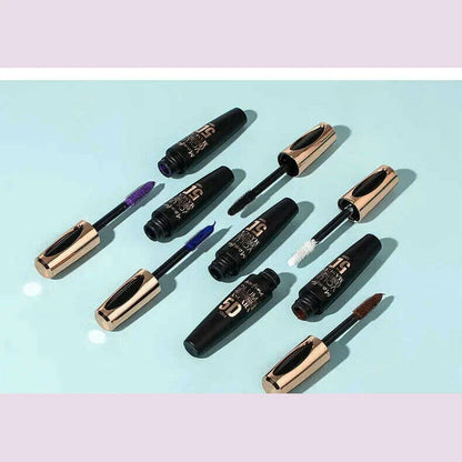 5D Mascara Makeup Waterproof Sweatproof Non-smudgy Slim Color Purple Blue White  Mascara Waterproof  Cosmetics