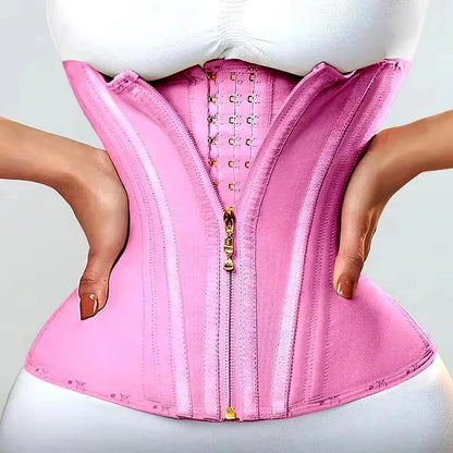 AfruliA Fajas Colombianas Girdles Double Compression Vest Waist Trainer Corset with Zipper Hook Flat Belly Slimming Body Shapers