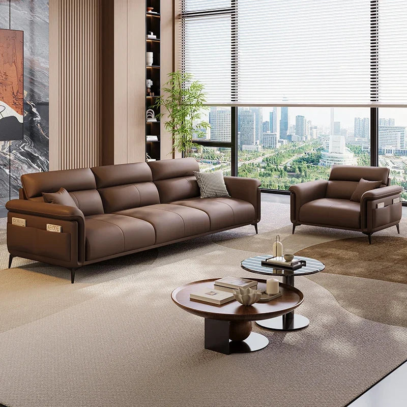 Leather Modern Living Room Sofas Nordic Minimalist Lazy Luxury Living Room Sofas Europe Recliner Woonkamer Banken...