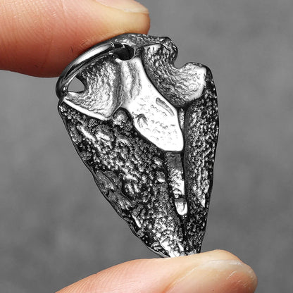 Meteorite Spearhead Men Necklaces With Pendant Stainless Steel Jewelry For Male Women Punk Hip Hop Accessories Gifts...