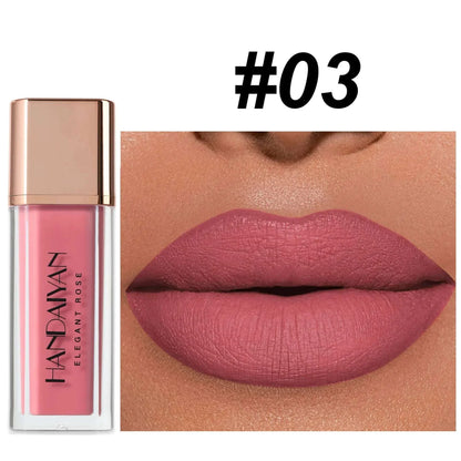 handaiyan 8 colors waterproof non-stick cups do not lose color matte mud lips fast drying lipstick matte lip glaze