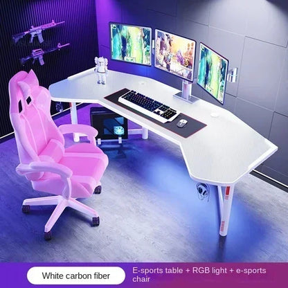 Household Desktop Computer Desks Office Furniture Simple Professional Gaming Table Multi-functional E-sports Table and Chair Set
