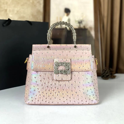 New light luxury high-end handbag, laser light trendy commuting and shopping women's crossbody bag | Kimlud Luxury Bag