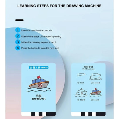 Automatic Drawing Robot Toy with 100 For Children Creative Learning And Education Parent Kids Activity Toy