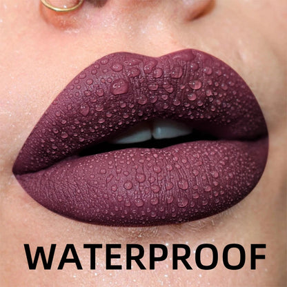 19 Colors Matte Velvet Lip Gloss Waterproof Liquid Lipstick Nude Black Lips Tint Makeup Lip Glaze Cosmetics Red Lip...