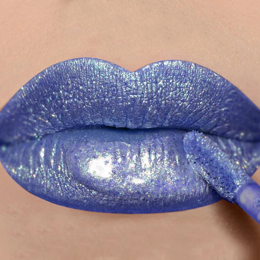 8 Colors Metallic Shimmer Lip Glaze Glitter Liquid Lipstick High Pigmented Lip tint Lip Gloss Korean Makeup Gifts Lip...