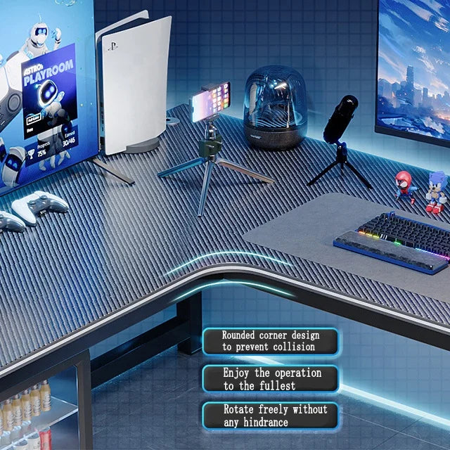 Home office computer table l shape desk gaming