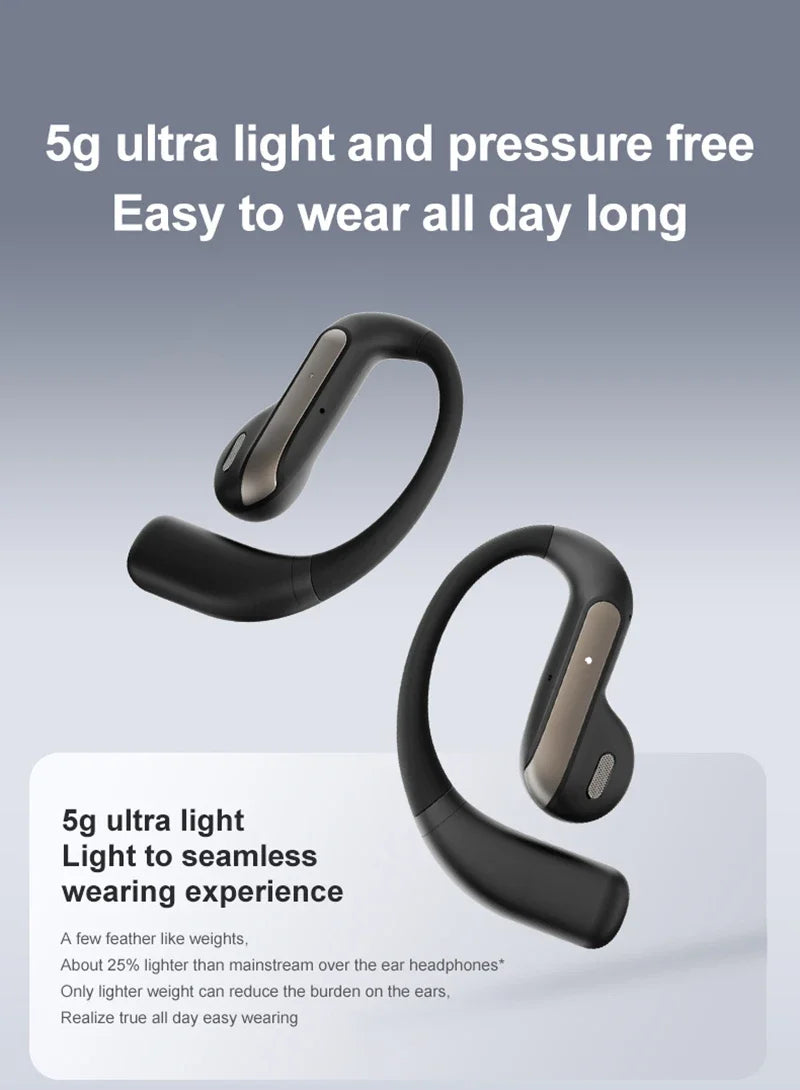 Smart AI Translation Headset True Wireless Sports Long-lasting Bluetooth Headset Stereo Sound Semi-in-ear Air Conduction...