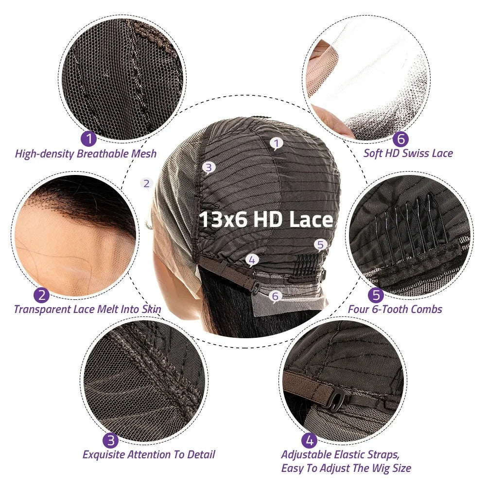 30 40 Inches Body Wave P4/27 Highlight Human Hair Wig 13x4 13x6 HD Lace Frontal Honey Blonde Colored Wigs For Women PrePlucked - Kimlud