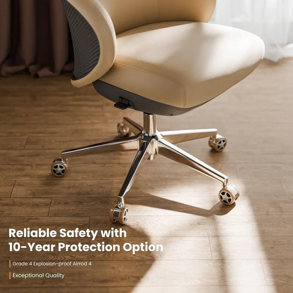 Royal Rowan Leather Desk Chair, Microfiber PU Leather Office Chair with Wheels and Headrest, High Back Office Chair,...