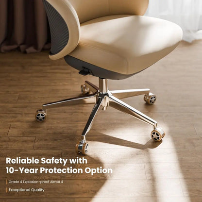 Royal Rowan Leather Desk Chair, Microfiber PU Leather Office Chair with Wheels and Headrest, High Back Office Chair,...