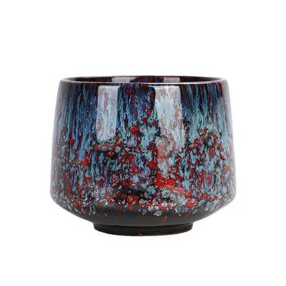 Best Selling Colorful Reactive glaze Ceramic Coffee Mug 170ml Ceramic Espresso Tea Cup Home Office Lacquered water cups