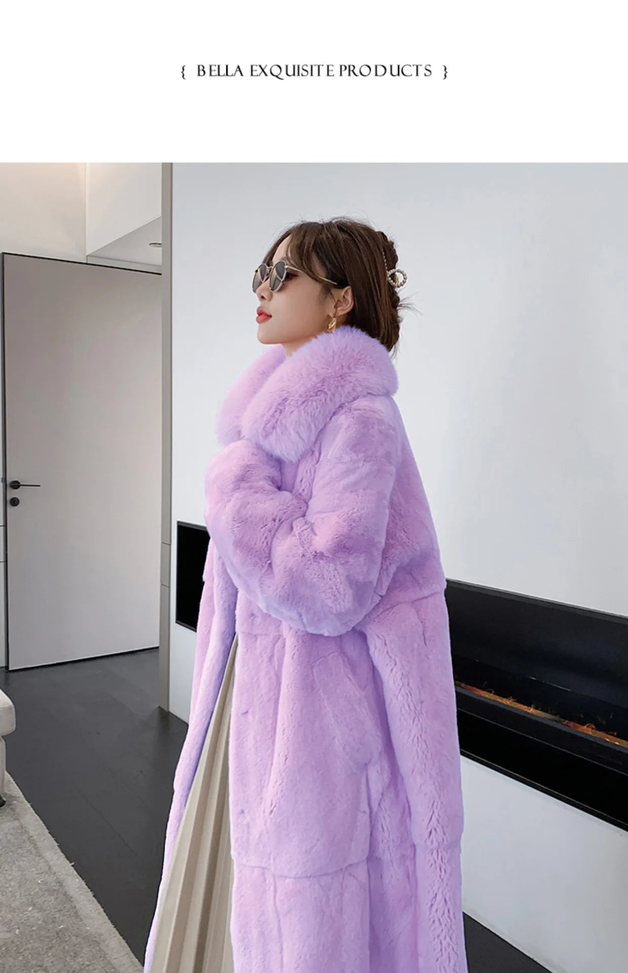 5XL Oversized Autumn Winter Faux Fur Coat Women Loose Long Plush Jackets Thick Warm OverCoat Female  Large Fur Collar Parka 2023