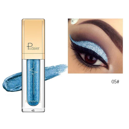 New Make Up Liquid Eyeshadow Waterproof Glitter Pigments Purple Gold Metalic Women Beauty Gel Eye Shadow Cream 18 Colors...