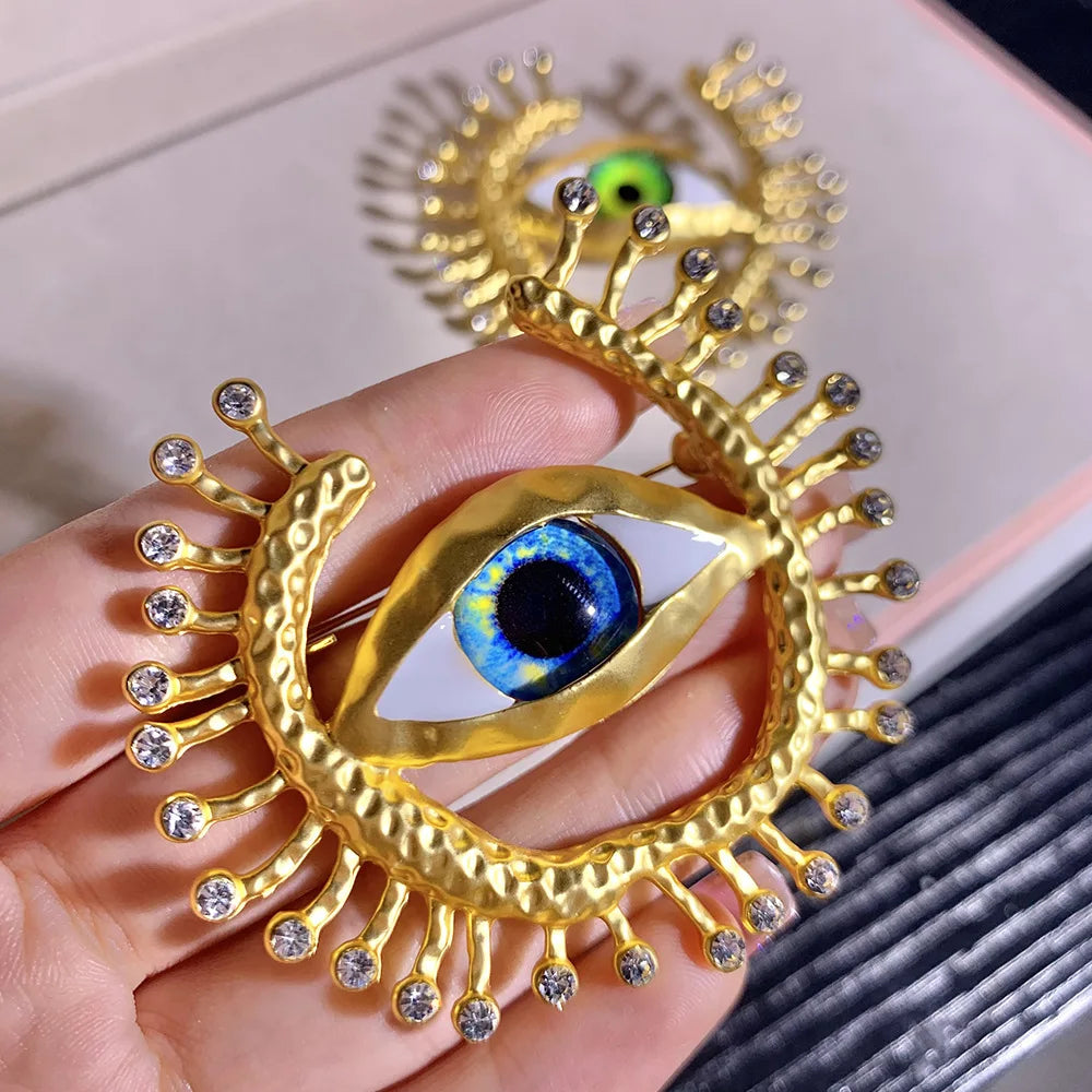 Vintage Devil's Eye Brooch