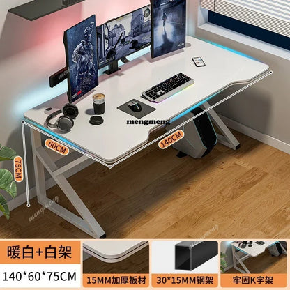 Monitor Stand Accessories Computer Desks Gaming Keyboard Study Office Table Notebook Bedroom Mesas De Computador Home Furniture - Kimlud
