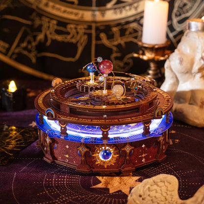 DIY 3D Wooden Metal Puzzle Miniature Model Building Kits Constellation Universe Assembly Jigsaw Puzzles for Girls Birthday Gifts