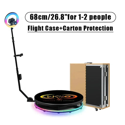 CHACKTOK 360 Photo Booth Machine for Parties 360 Spin Camera Booth with Extra Logo Customization Software APP Remote...