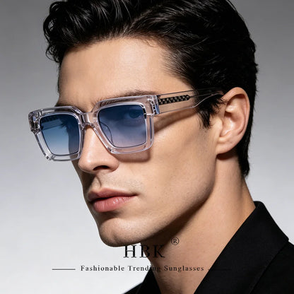 HBK Punk Vintage Square Men's Sunglasses Brand Design Small Frame Sun Glasses Party Travel Glasses Gift Ideal Choice - Kimlud