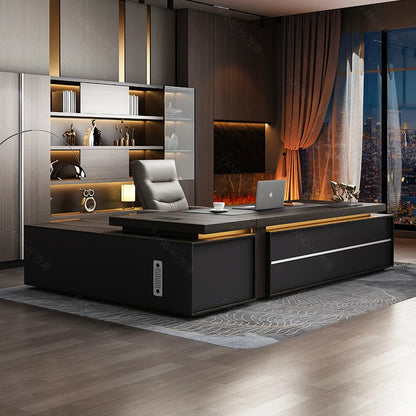 Designer Chinese Boss Table Simple Modern Chinese Reception Drawers Desks Cabinet Conference Unusual Bureau Meuble Furniture - Kimlud