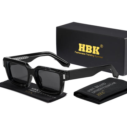 HBK Punk Vintage Square Men's Sunglasses Brand Design Small Frame Sun Glasses Party Travel Glasses Gift Ideal Choice - Kimlud