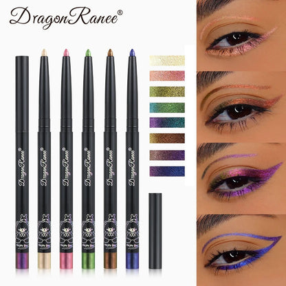 Pearlescent Aurora Eyeliner Pencil Waterproof Blue Purple Diamond Glitter Eye Shadow Metallic Chrome Lying Silkworm Eyes Makeup