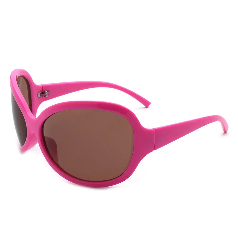 Oversized Punk Oval Sunglasses Y2K Unique Women Men Trend Goggle Sports Sun Glasses Lady Luxury Brand Designer New...