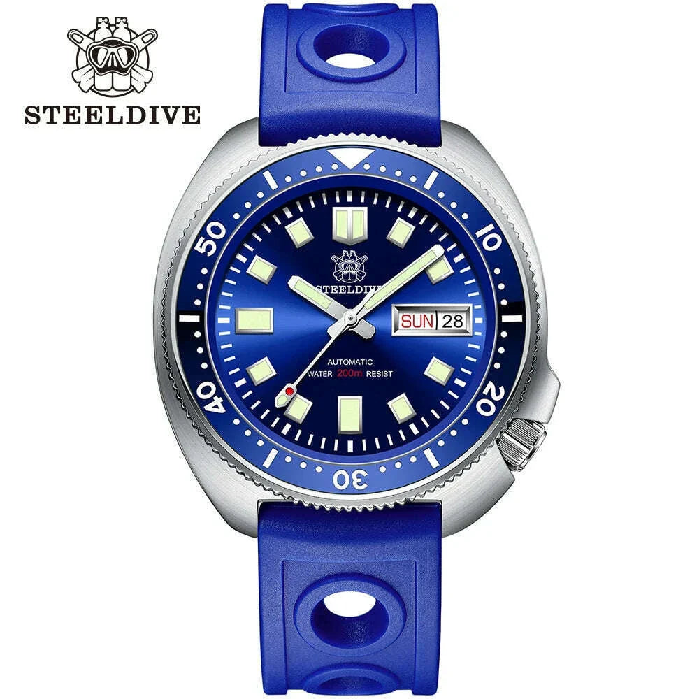 STEELDIVE 2024 New Arrival Captain Willard Watch NH36 Diver Watches Sapphire Mechanical Watch Men Automatic Wristwatches