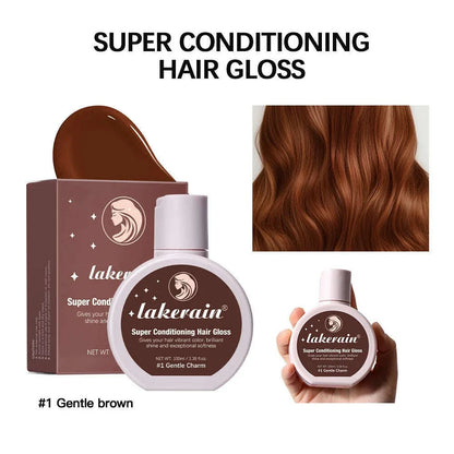 Hair Glaze Super Gloss Color Conditioning Gloss Rinse Out Semi-Permanent Hair Gloss that Enhances Color Nourish and repair Easy