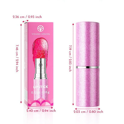 6 Colors Bold & Intense Glitter Shiny Metallic Lipstick Pearlescent Lip Tint Long Lasting Lip Senior Matte Lip Makeup...