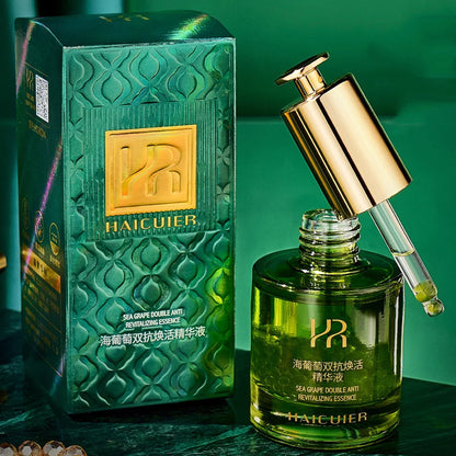 Sea Grape Collagen Peptide Double Anti Revitalizing Essence Oil Skin Care Moisturizing Brighten Anti-Aging Firming Face Serum