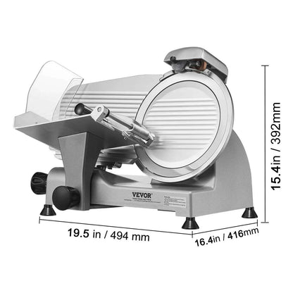 VEVOR Meat Slicer 200W/240W/320W/340W Electric Deli Food Slicer Adjustable Thickness for Commercial and Home Use Cut Meat Cheese