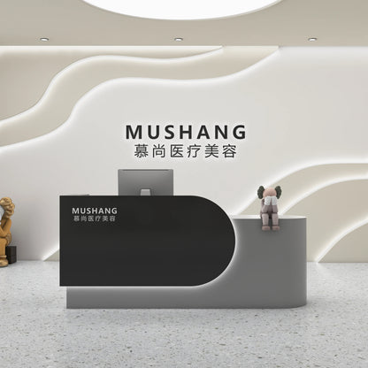 Best Organizers Reception Desks Design Display Drawer Beauty Reception Desks White Led Lights Comptoire Accueil Trendy Furniture