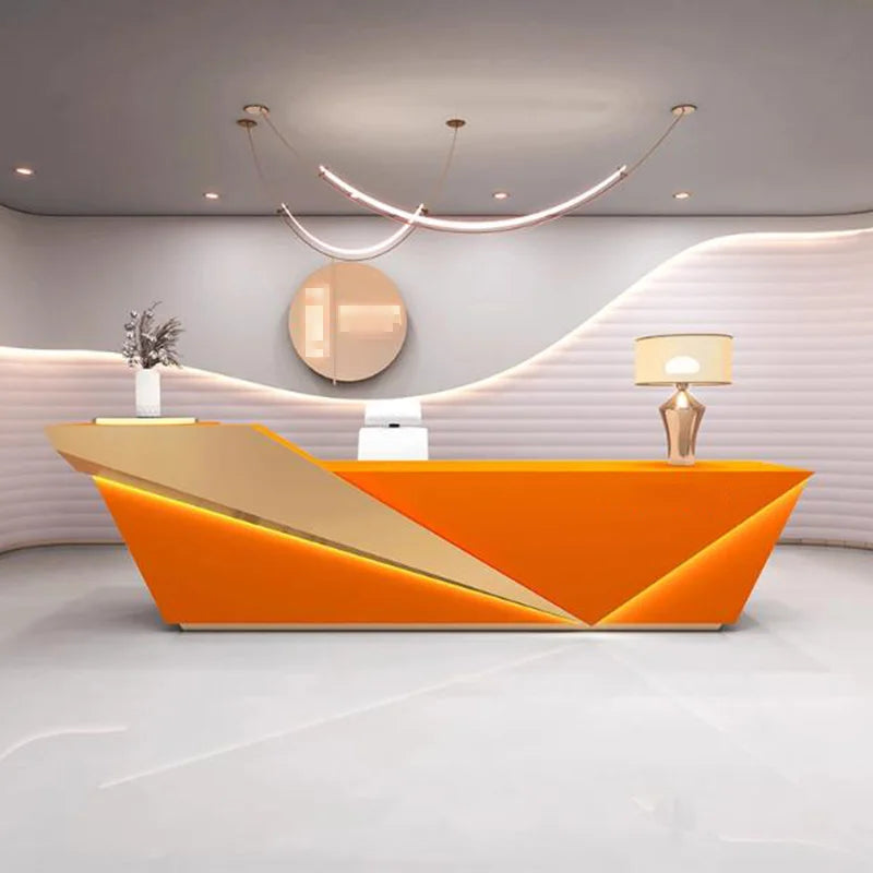 Unique Beauty Reception Desks Company Organizers Best Welcome Reception Desks Design Led Lights Mostrador Commercial Furniture