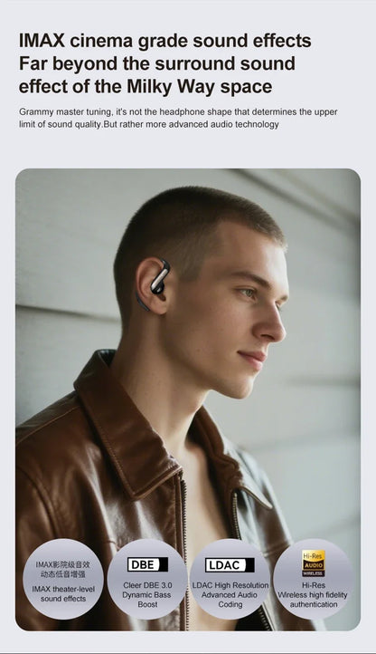 Smart AI Translation Headset True Wireless Sports Long-lasting Bluetooth Headset Stereo Sound Semi-in-ear Air Conduction...