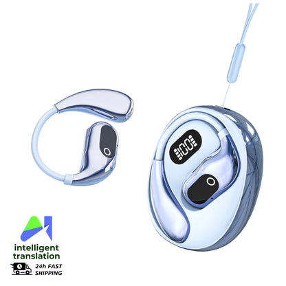 Real Time Translation Headphones 144 Languages Translator Earphones Wireless Bluetooth 5.4 Headsets for Business Office Travel