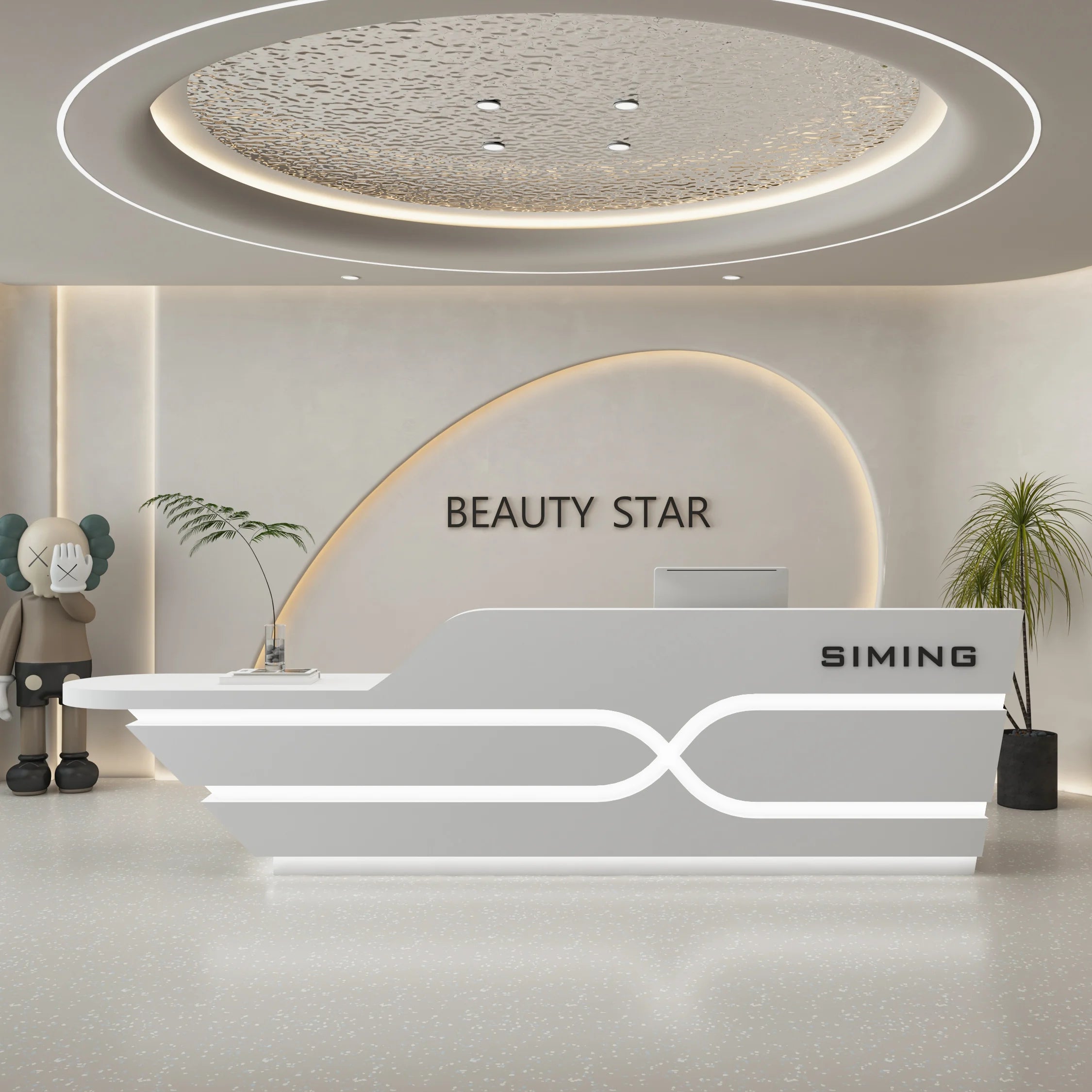 Organizers Company Reception Desks Luxury White Led Lights Reception Desks Welcome Minimalist Comptoire Accueil Trendy Furniture