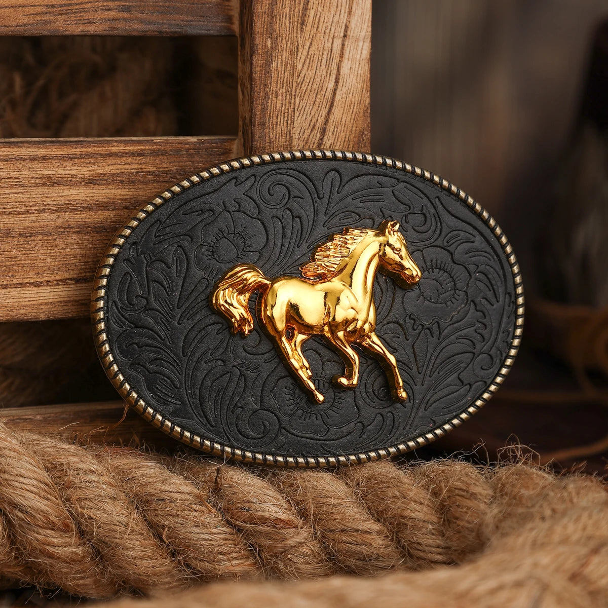 A Western Cowboy-Style Belt Buckle with a Metal Buckle and a Horse Relief Belt Buckle Is a Complete Success | Kimlud Mid...