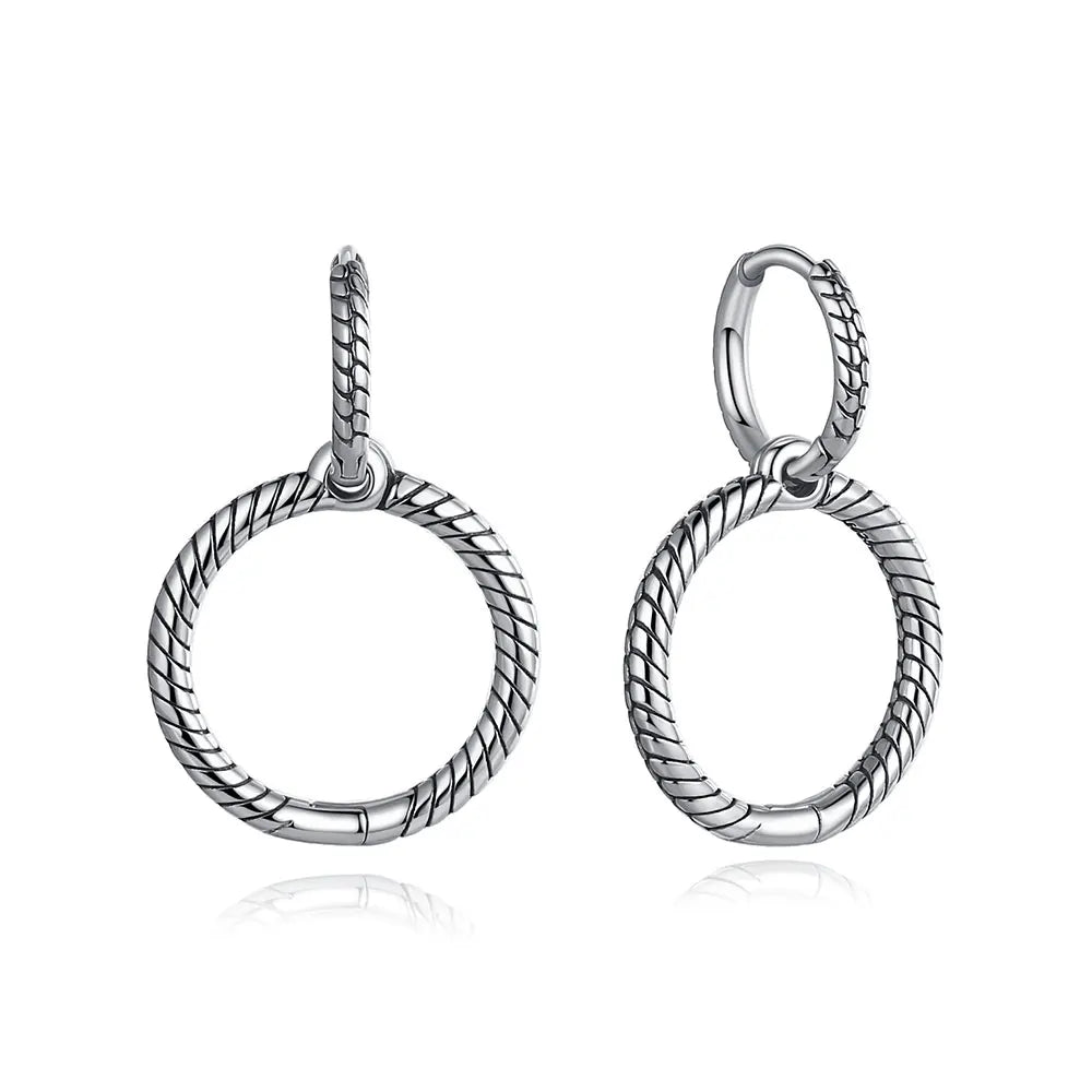 Original 925 Sterling Silver Earrings 2026 Stud Hoop Crystal Earings For Women Rose Gold Crown Heart Infinity Bee Earing...