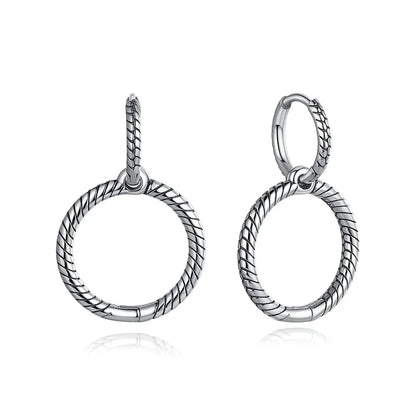 Original 925 Sterling Silver Earrings 2026 Stud Hoop Crystal Earings For Women Rose Gold Crown Heart Infinity Bee Earing...