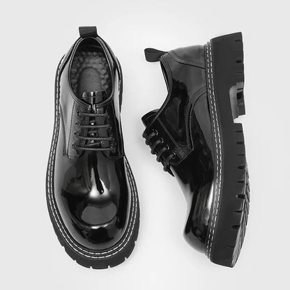 High Quality Business Dress Casual Men Shoes British Platform Derby Shoes for Men Superior Luxury Designer Wedding Leather Shoes