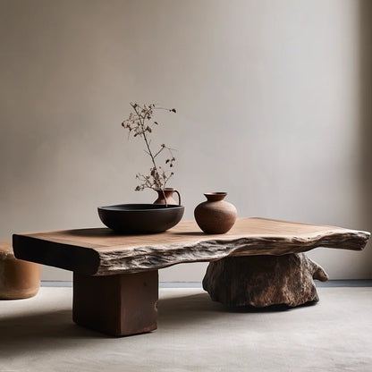 Aesthetic Wood Coffee Table Antique Designer Modern Living Room Decoration Coffee Table Unique Service Meubles Home...