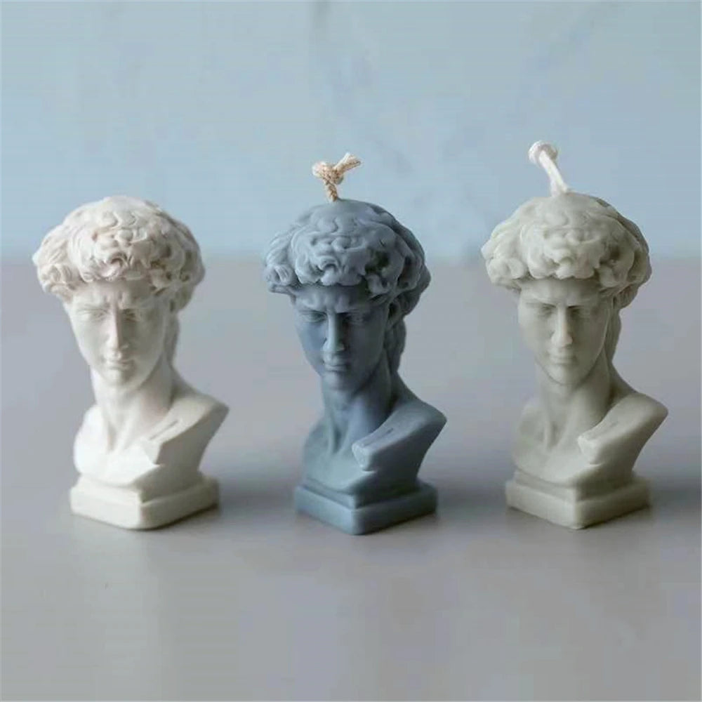 Natural Plant Scented Art Statue Perfume Candles Lavender Wind chime grass White Tea Fragrant Holiday Party Candle 1Pcs