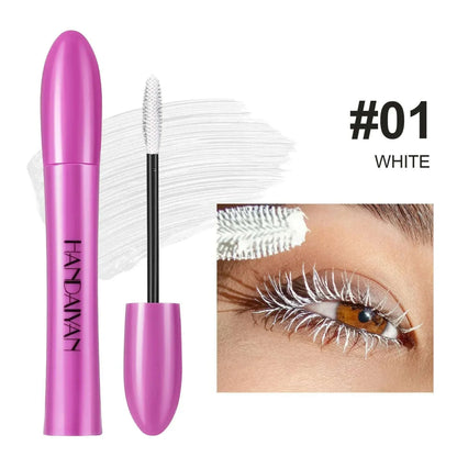 5D Colorful Silk Mascara Blue Red Black Cream Length Waterproof and Non-caking Colored Thickening Lengthening Curling Mascara